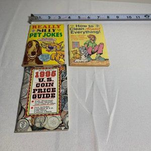 Vintage Globe Mini Mag 3 Lot Silly Pet Jokes Coin Guide How to Clean Everything